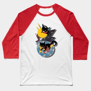 Cats in Space Baseball T-Shirt